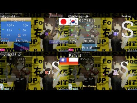 (HDDT ALL) Cookiezi vs Rafis vs hvick225 vs rrtyui | Saiya - Remote Control [Insane]