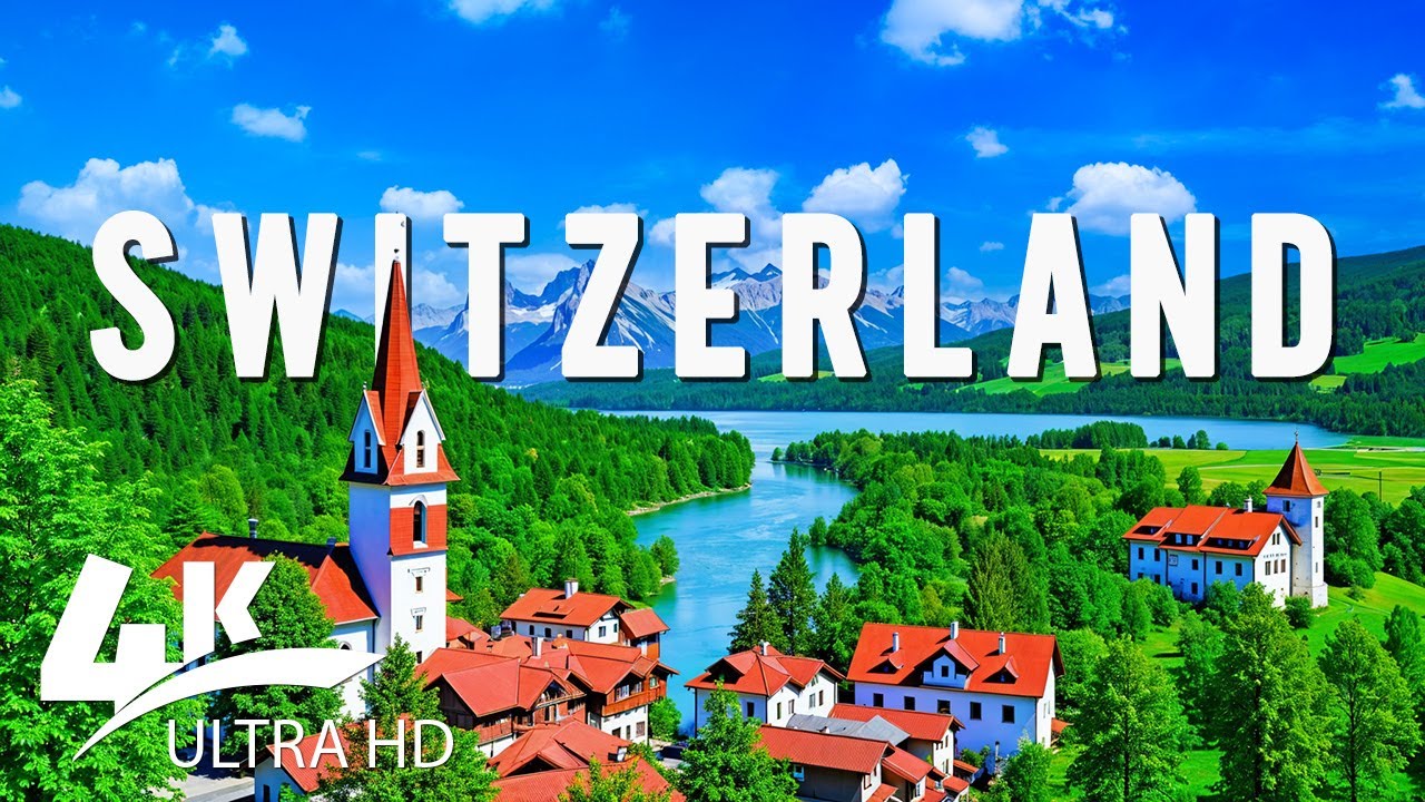 SWITZERLAND 4K - Immerse Yourself in Majestic Natural Beauty with Soothing Piano Tunes - CALM MUSIC