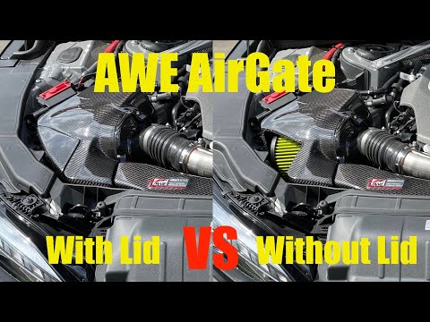 AWE AirGate Carbon Fiber Intake on B9.5 Audi RS5 Coupe WITH & WITHOUT AirGate Lid!