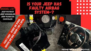 How to fix jeep SRS air bag warning light