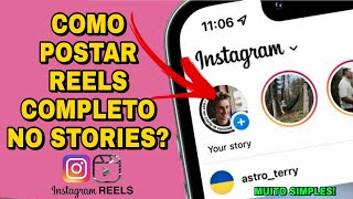 COMO COMPARTILHAR REELS COMPLETO NO STORIES DO INSTAGRAM