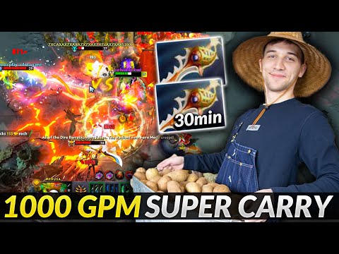 Arteezy is back with this SUPER carry 2x RAPIER 1000GPM