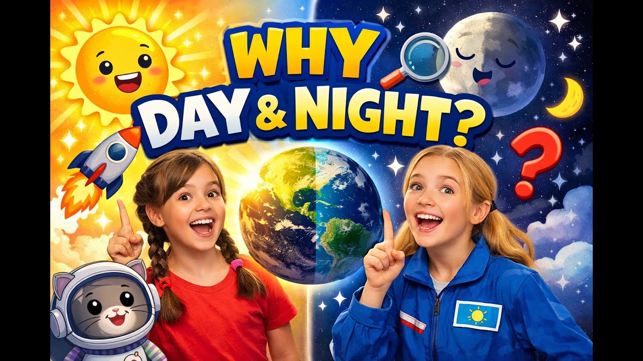 Why Do We Have Day and Night? 🌞🌙 | Fun Science for Kids