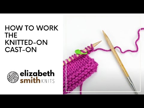 How to work a knitted-on cast-on (at the beginning or middle of your work)