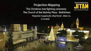 Christmas tree projection mapping - Bethlehem 2020