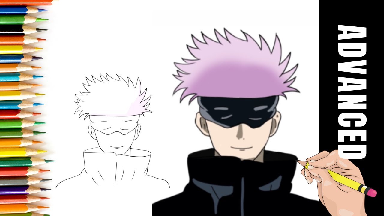 How to Draw GOJO SATORU - Jujutsu Kaisen for Kids