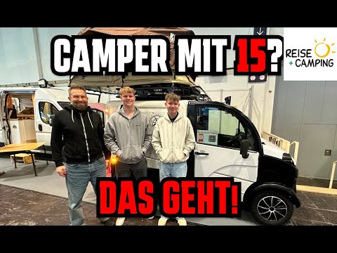 The world's almost smallest camper: 45 km/h mini camper on a road trip! 🚐✨