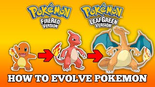 How To Evolve Pokemon in Pokemon Fire Red and Leaf Green |  Kanto Pokedex