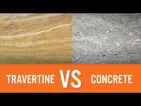 Travertine vs Concrete | Countertop Comparison