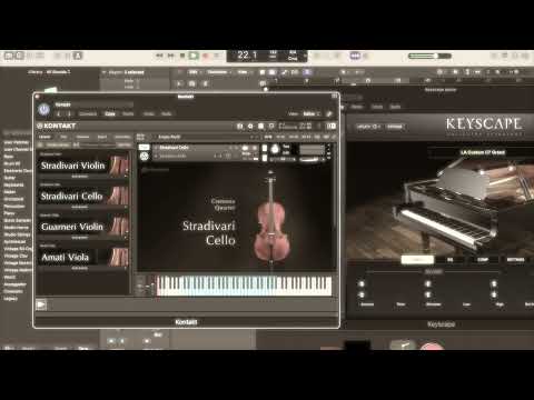 cremona quartet cello, keyscape c7 grand piano, On the hudson from John Pattitucci