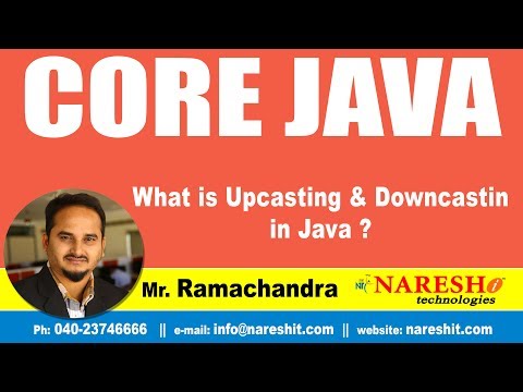Core Java Tutorial What Is Upcasting Downcasting In Java Mr Ramchander