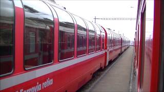 preview picture of video 'Rhätische Bahn - Berninabahn (II) -  Naar Poschiavo op 14-06-2013'