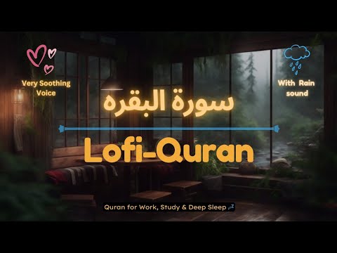 Heal your Soul with Quran | Relaxing & Beautiful recitation of Surah Baqrah With rain Sound