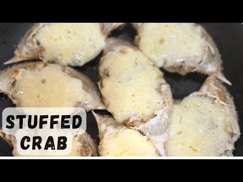 🦀 Stuffed Crab Recipe | How to prepare Cheese Stuffed Crab | How to Clean & Prepare Crabs
