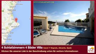 preview picture of video '4 Schlafzimmern 4 Bäder Villa zu verkaufen in Sanet Y Negrals, Alicante, Spain'