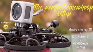 The Perfect Fpv Cinewhoop setup- Geprc Cinelog 25 + Dji action 2| 250g drones| + cinematic footage.