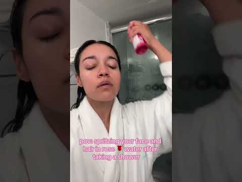 Rose Water Spray 🌹 For Hydrated Face and Hair #skincareroutine