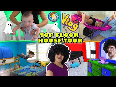 HOUSE TOUR 1 0  The Top Floor w  Lexi, Shawn, Chase, Mom & Dad Rooms FUNnel Family Vlog