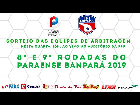 Sorteio para as Rodadas 8 e 9 do Paraense Banpará 2019