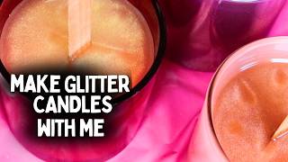 DIY GLITTER CANDLE MAKING | 4 RECIPES | STEP BY STEP