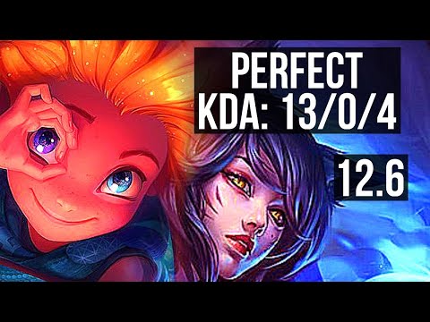 ZOE vs AHRI (MID) | 13/0/4, Legendary, 6 solo kills, 1.4M mastery | NA Diamond | 12.6