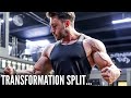 MY TRANSFORMATION WORKOUT SPLIT TO GAIN 10lbs OF MUSCLE...