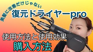 【復元ドライヤーpro】使用感・効果・購入方法