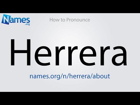 How to Pronounce Herrera