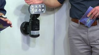 VisorTech LED-Flutlicht mit nachlaufender SD-Überwachungskamera @PEARL-TV