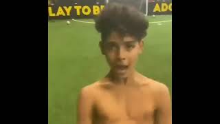 Cristiano Ronaldo Jr. moving just like his father video
