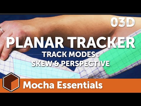 03d Planar Tracker - Skew and Perspective [Mocha Essentials]