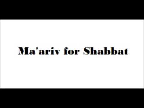 Maariv For Shabbat