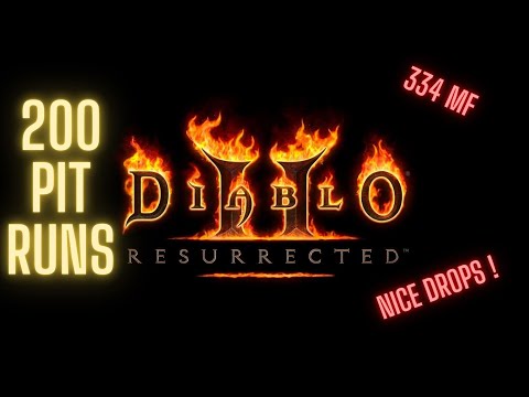 200 Pit Runs | Diablo 2: Resurrected | Lightning Sorc | Nice drops