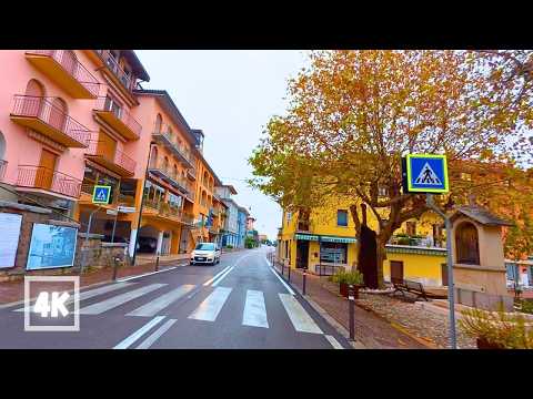 Misty Garda: An Italian Rainy Day Drive & Walk (4K UHD)