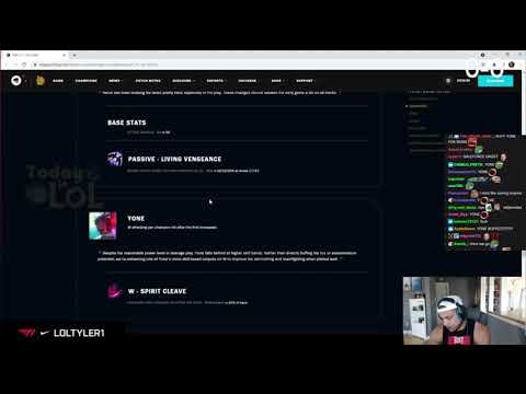 Tyler1 reacts to Riot actually buffing Yone