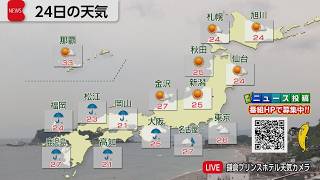6月24日の天気
