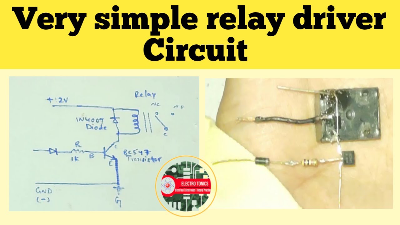 Relay driver circuit basics: How to create circuits at home