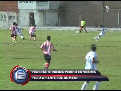 FUTBOL: FEDERAL B - SOL DE MAYO 2 - RACING TW 1