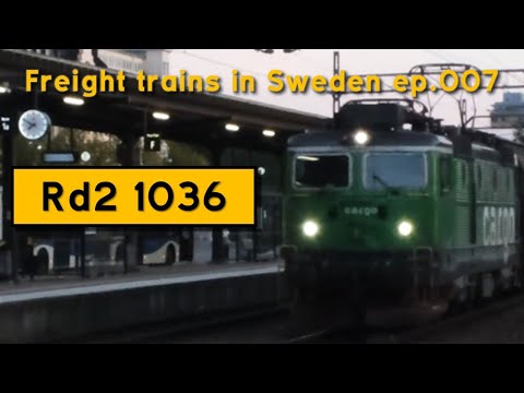 Freight Trains in Sweden ep.007 - Green Cargo Rd2 1036