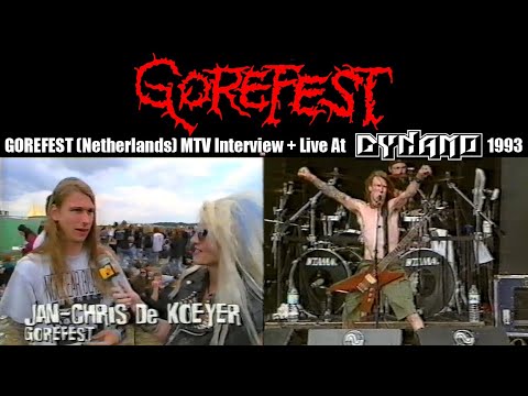 GOREFEST (Netherlands) MTV  Headbangers Ball Interview + Live At Dynamo 1993
