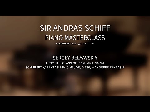 Sir Andras Schiff Masterclass with Sergey Belyavskiy