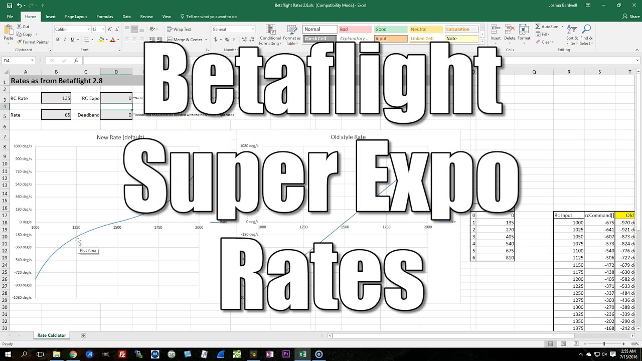 Mega Drone Stars Betaflight Super Expo Rates How To Configure Joshua Bardwell