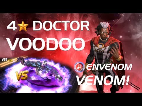 4-Star Dr. Voodoo Unboxing and Battle vs. Act 4.3.6 Venom | Marvel Contest of Champions