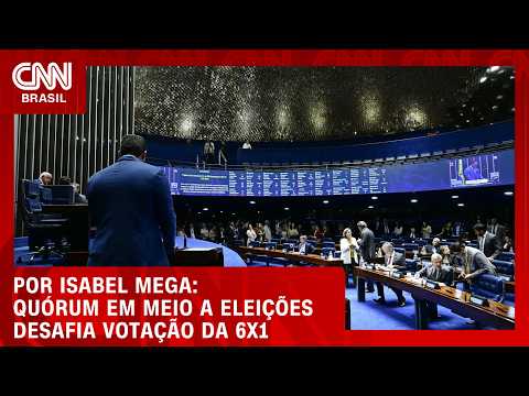 Em meio a eleição, quórum dificulta votação da 6×1 | CNN 360°