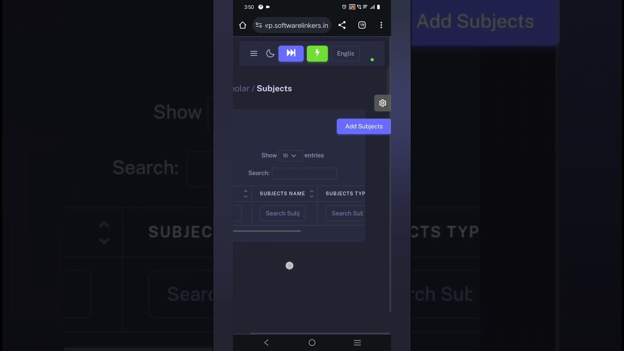 How to add subject in school management system #schoolsoftware #softwarelinkers #shorts
