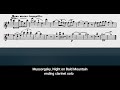 Mussorgsky, Night on Bald Mountain, ending clarinet solo