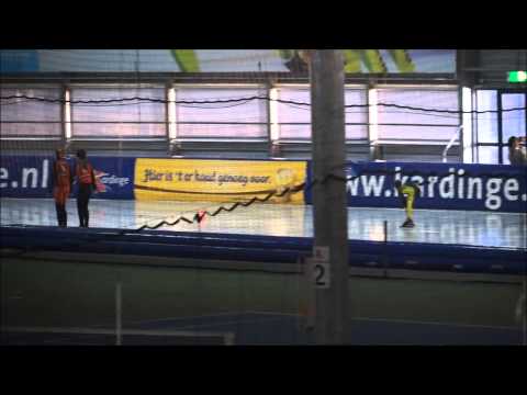 Thijmen Paardekooper - Jitse Wiersma 500m tijdrit Jeugdwedstrijd Pupillen A tm F in Kardinge