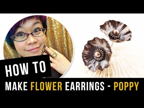 How to Make Flower Earrings - Poppy