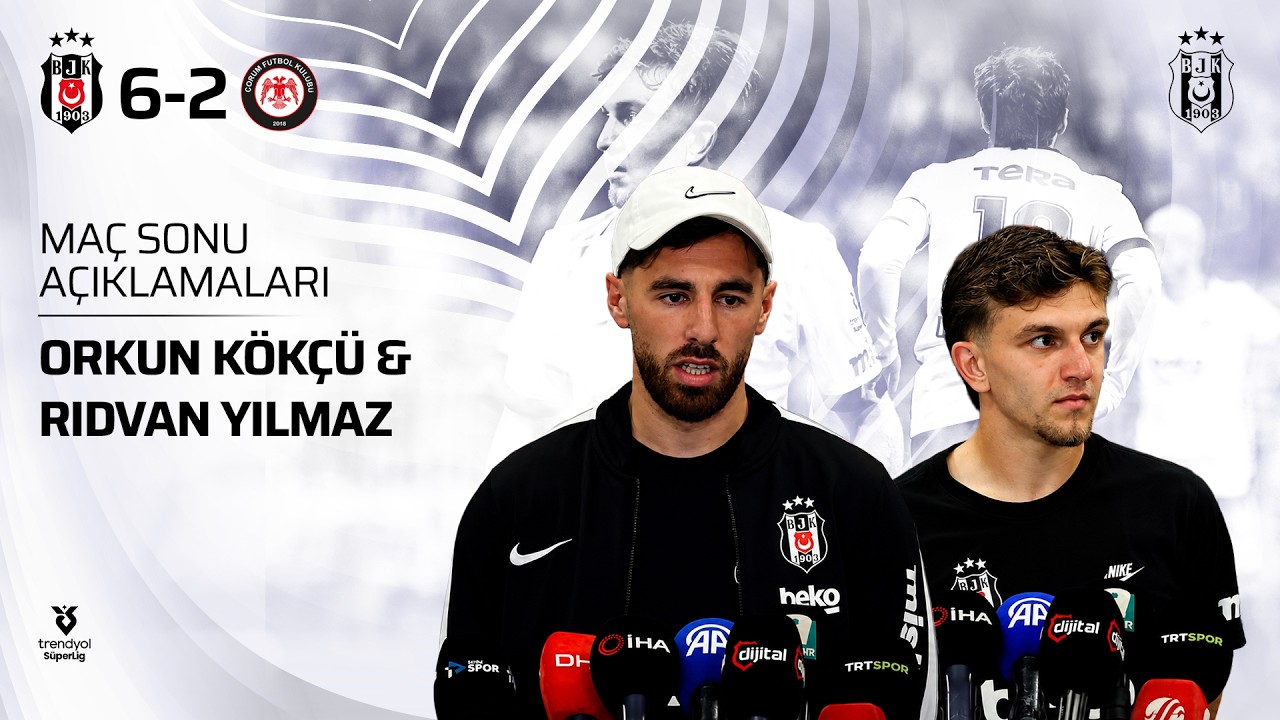 Orkun Kökçü ve Rıdvan Yılmaz'dan A. Çorum FK Galibiyeti Sonrası Açıklamalar