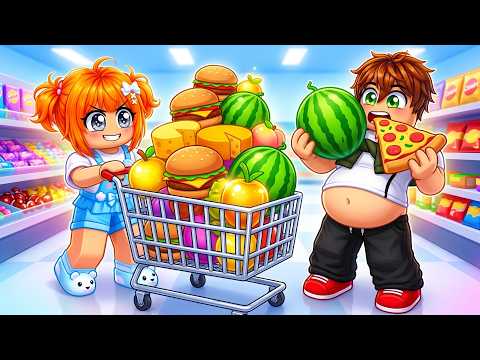 SÜPERMARKETTEKİ HER ŞEYİ YEDİK! - ROBLOX